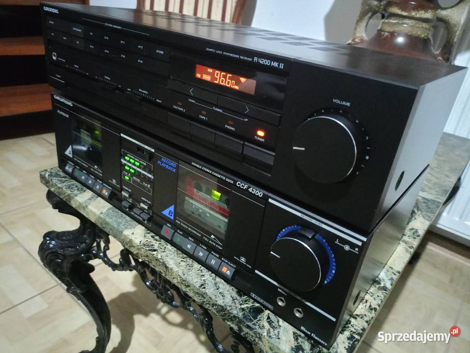 Amplituner i Deck Magnetofon dwukaratowy GRUNDIG Drawski Młyn sprzedam