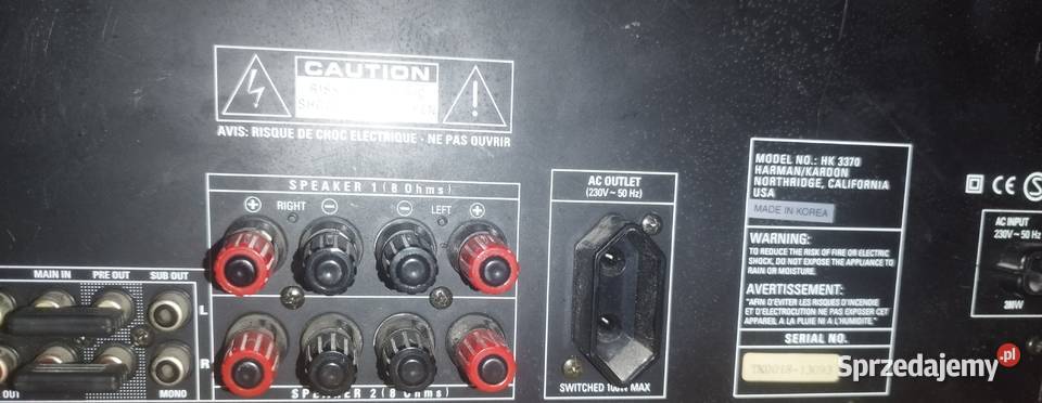 Amplituner stereofoniczny Harman Kardon hk3370 Amplitunery Aleksandrów Kujawski