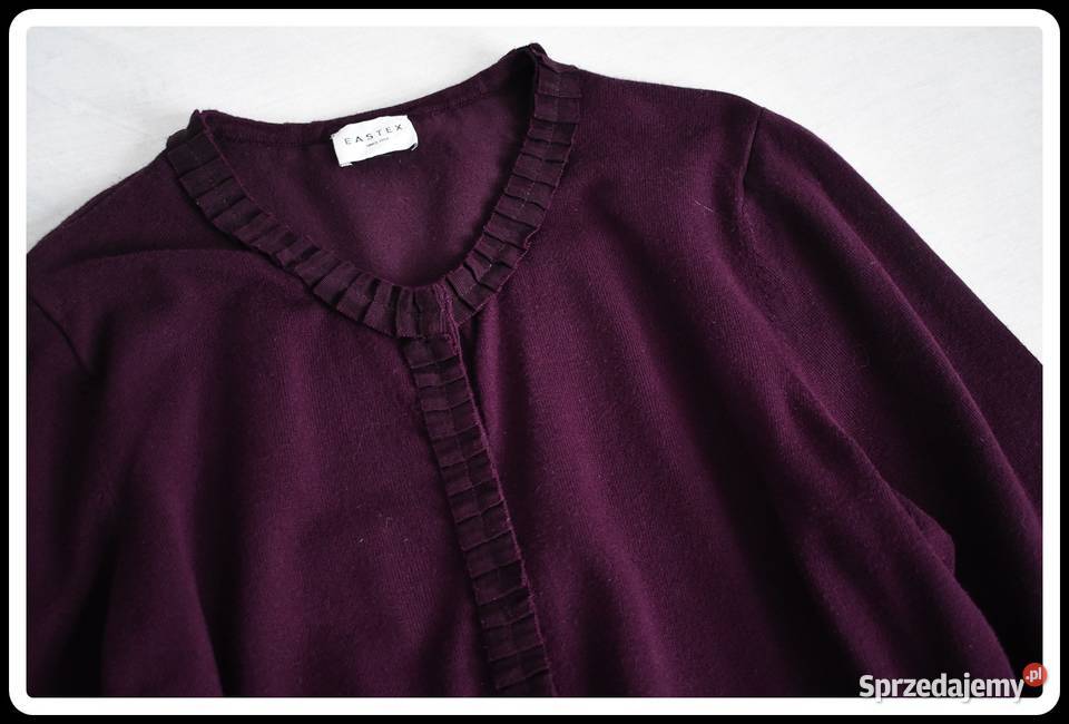 Fioletowy kardigan Eastex 42 XL 44 XXL sprzedam