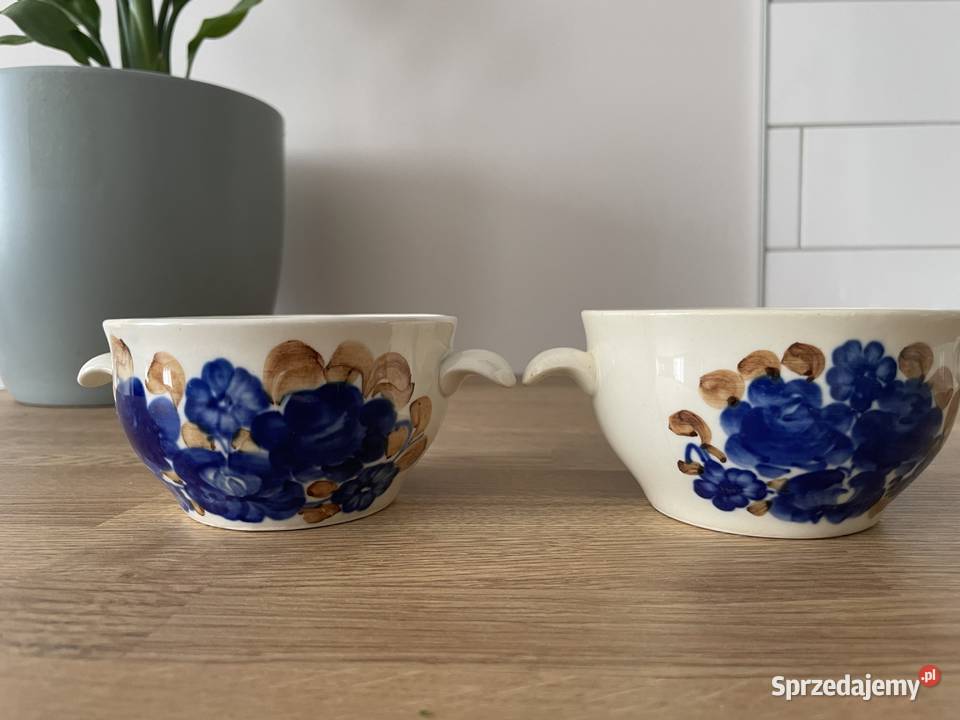 Włocławek fajansowa bulionówka PRL Porcelana i szkło Pruszcz Gdański sprzedam