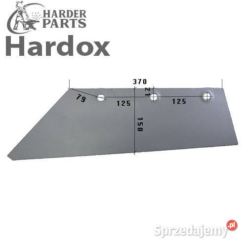 Lemiesz 300hektarów HARDOX 54551L części do Suwałki