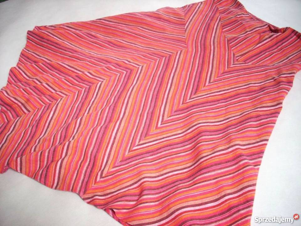 TU spódnica Rozkloszowana Paski j Nowa 40 42