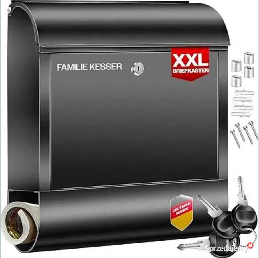 Skrzynka Pocztowa na kluczyk KESSER z metal śląskie Poraj