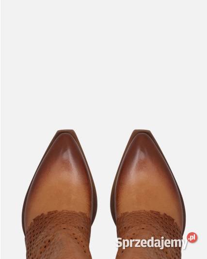 Kozaki skórzane damskie o fasonie kowbojek Świdnica