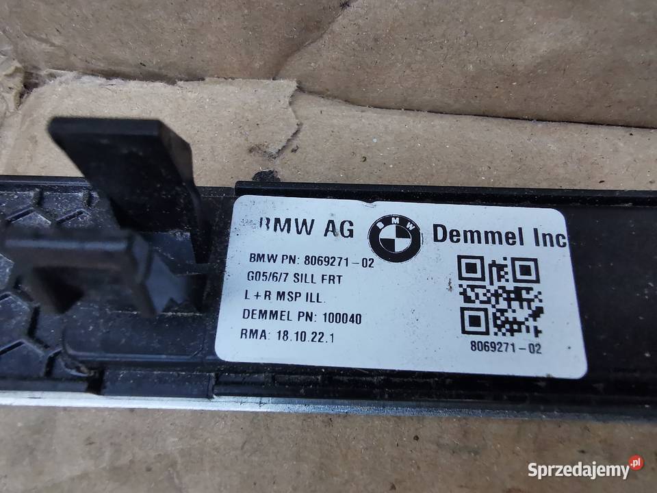 Listwa progowa prawa lewa bmw x5 G05 x6 G06 G07 Sieraków