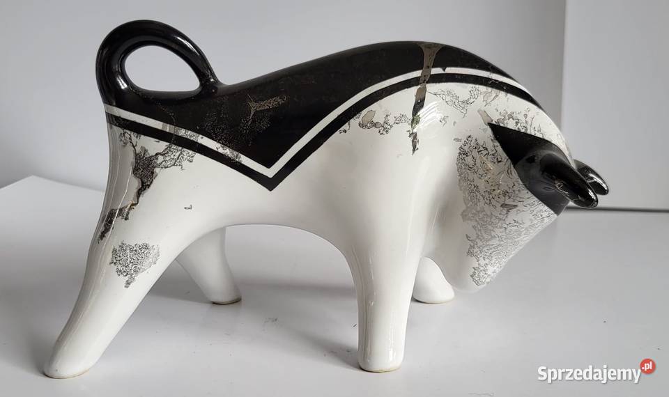 BYK Znak zodiaku Figurka Byczek ceramiczny Sierakowice