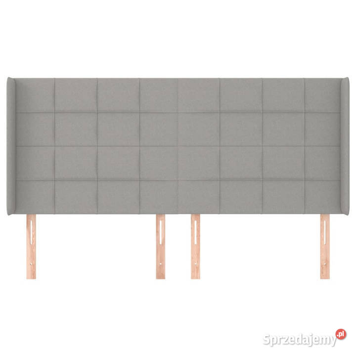 Zagłówek uszak jasnoszary 203x16x118128 tkanina mazowieckie Warszawa sprzedam