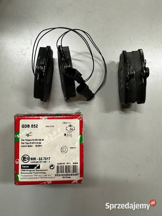 Klocki hamulcowe TipoTempraDedra Łódź