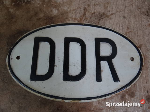 DDR ka tabliczka Trabant Wartburg IFA Barkas org Żary
