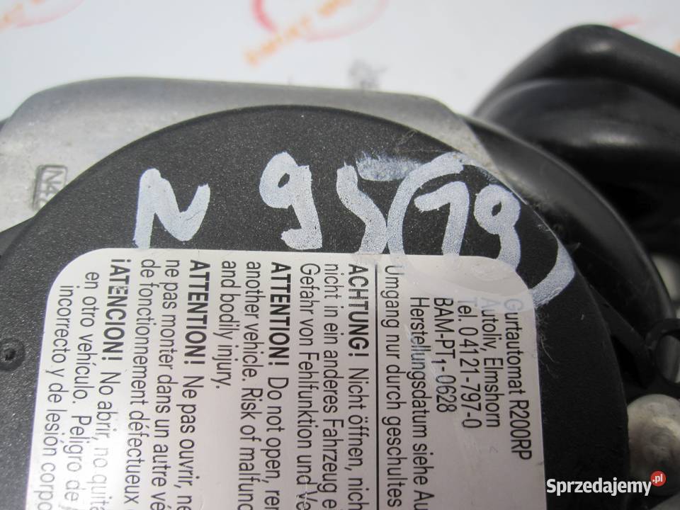 ALFA ROMEO MITO 09r pas bezpieczeństwa prawy Pasy bezpieczeństwa Kielce