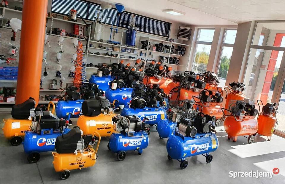 KOMPRESOR SPRĘŻARKA 200L tłoki 2 x 90 mm silnik Motoryzacja Chmielnik sprzedam
