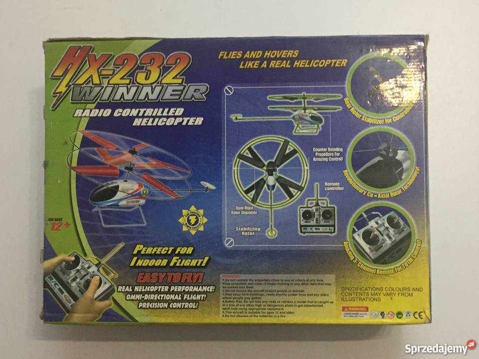 Helikopter RC Styropianowy 3 CH 40680 MHz sprzedam