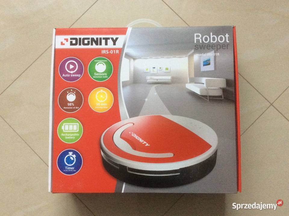 Robot sprzątający na akumulator 90 minut Łódź sprzedam