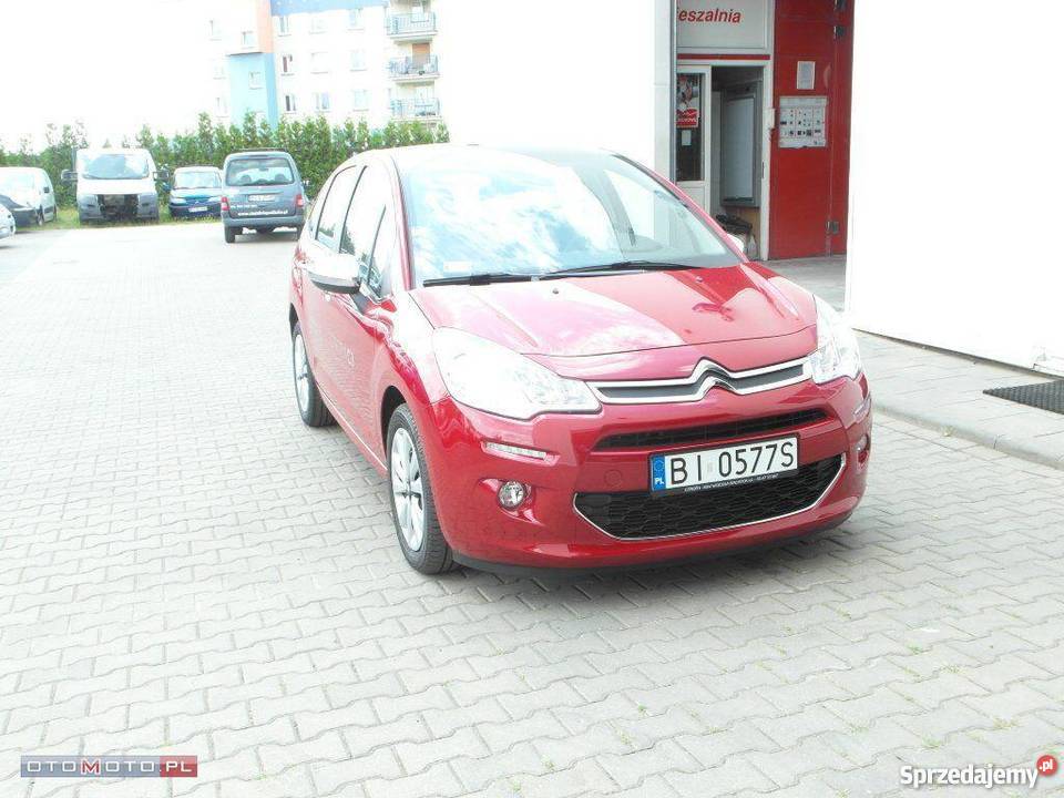 Citroen C3 czerwony elektryczne szyby Białystok sprzedam