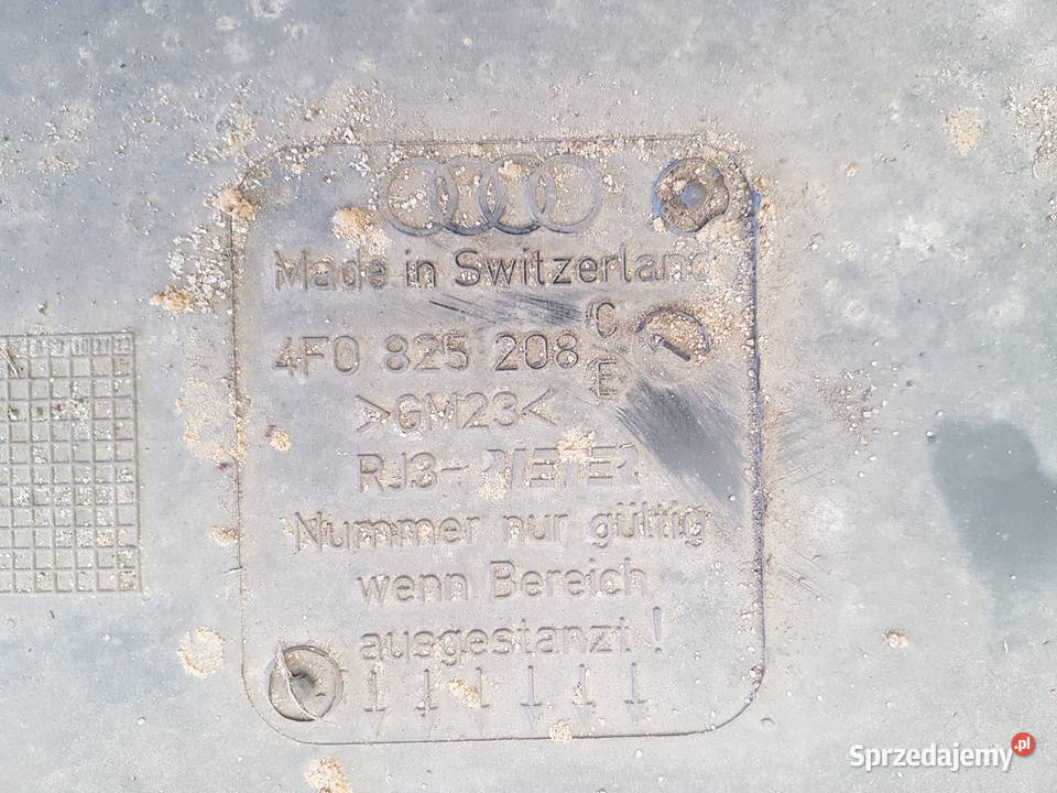AUDI A6 C6 SEDAN OSLONA PODWOZIA PRAWA PLYTA Turkowice sprzedam