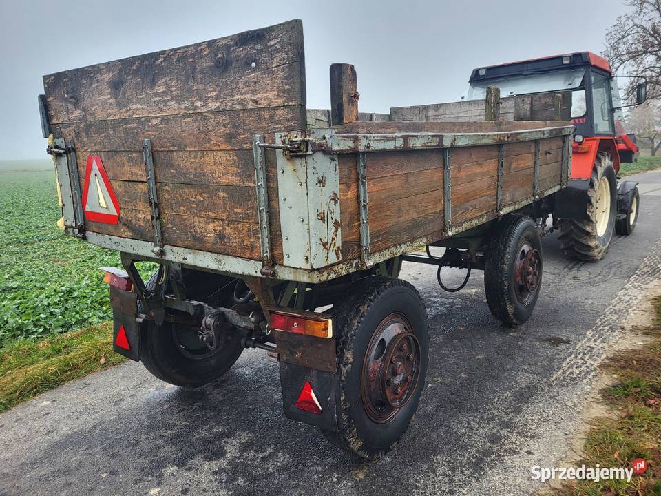 Przyczepa rolnicza wywrotka Autosan D 44 Sanok D nieuszkodzony Osięciny