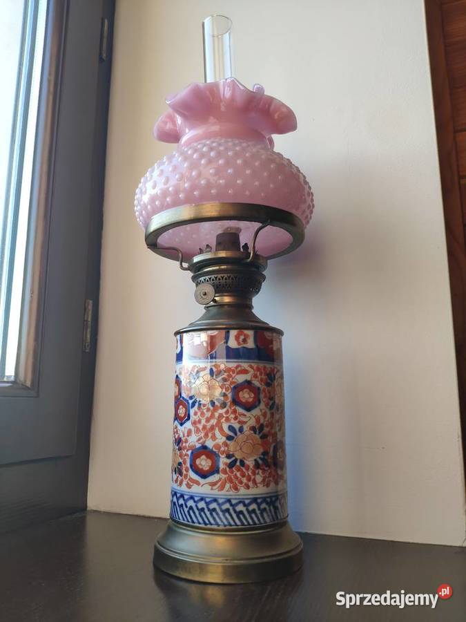 Stara japońska porcelanowa lampa naftowa IMARI małopolskie Kraków