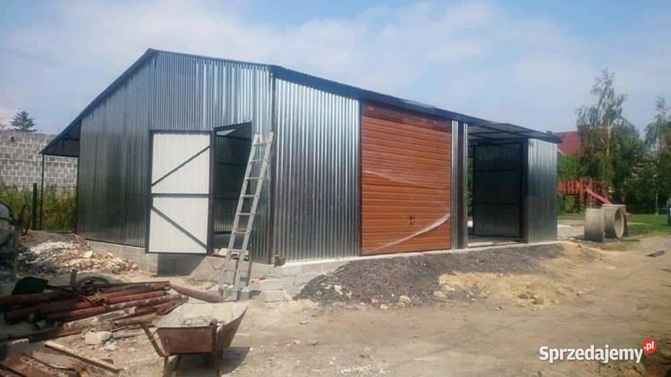 Blaszana montowana hala 128 m ocynkowana Kraków sprzedam