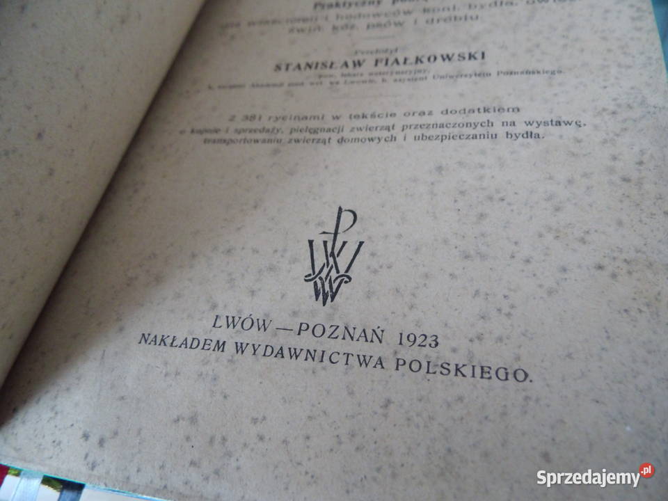Zwierzęta domowe Poradnik przedwojenny wydania Radzewice