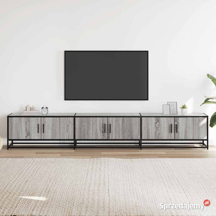 Szafka pod telewizor szary dąb sonoma 240x35x41 Warszawa