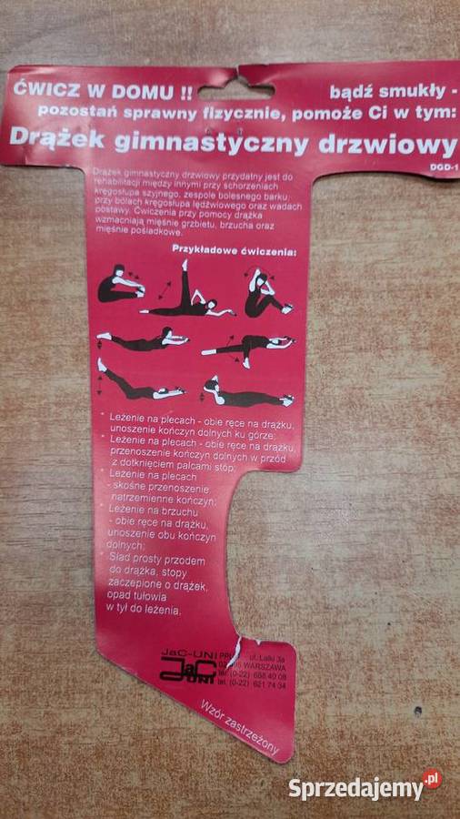 Drążek gimnastyczny drzwiowy Dębica