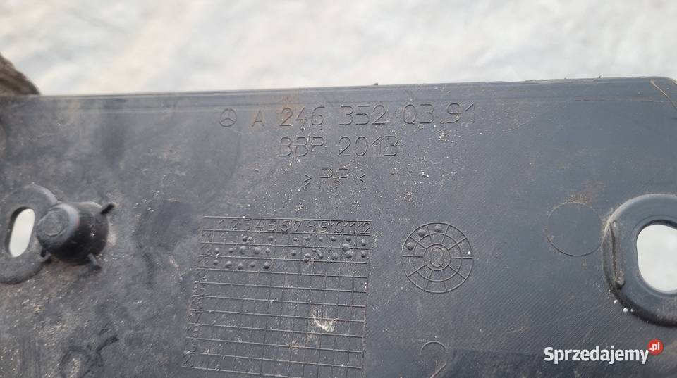 OSŁONA PŁYTA PODWOZIA TYŁ MERCEDES W176 W246