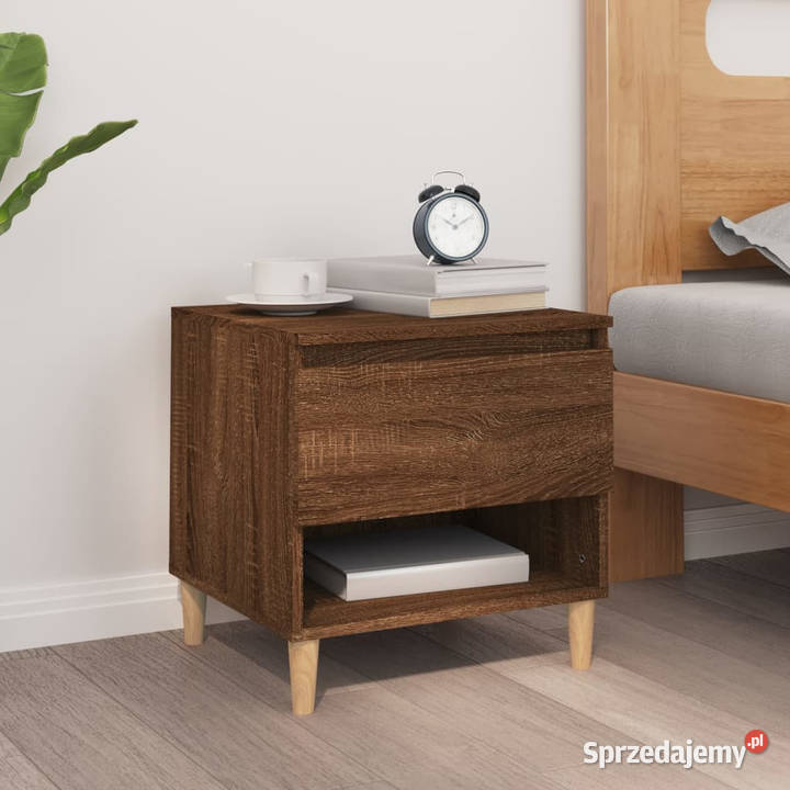 Szafka nocna brązowy dąb 50x46x50 materiał Warszawa