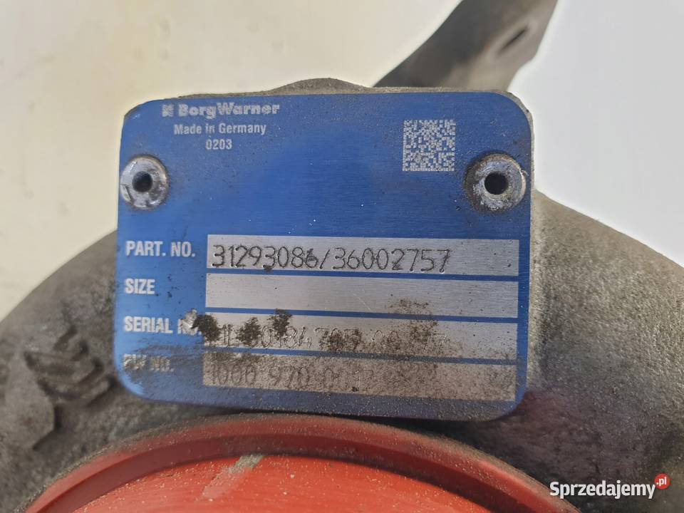 TURBOSPRĘŻARKA Volvo XC60 24 D5 turbo 36002640 osobowe Turbosprężarki Chełm
