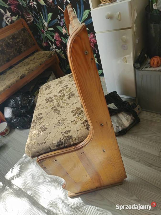 Drewniane dwie ławy rogówka Drewniane kuchenne drewno śląskie