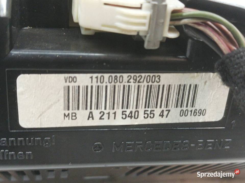LICZNIK A2115405547 22 D 122 MercedesBenz Eklasa