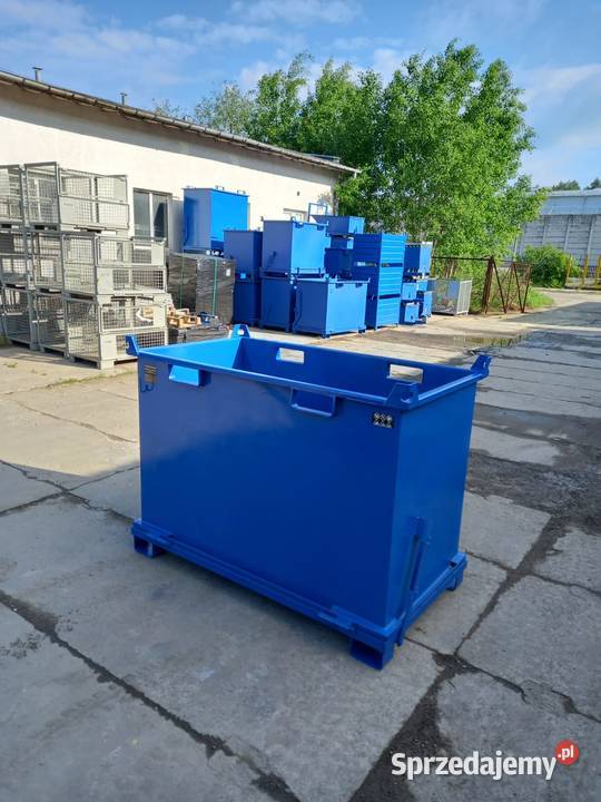 Kontener z klapowym dnem PMDB 1300 L polskiego Kielce