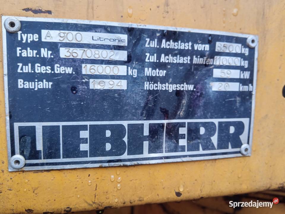 Koparka liebherr Manasterz
