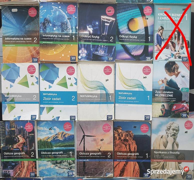 Podręczniki szkolne liceum i technikum Rosnowo sprzedam