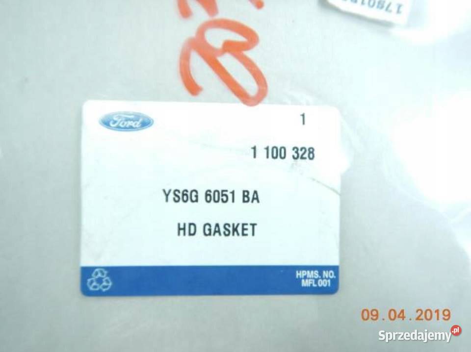 USZCZELKA GŁOWICY CYLINDRÓW FORD FIESTA MK4 MK5 sprzedam