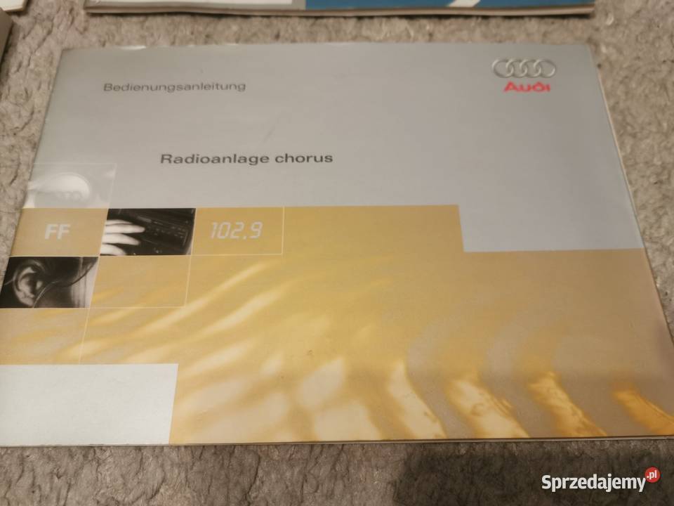 Książka serwisowa INSTRUKCJA OBSŁUGI kpl Audi a3 Pionki