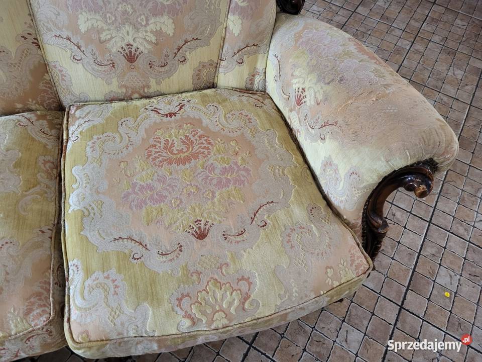 Wypoczynek sofa z dwoma fotelami piękny antyczny Rybnik sprzedam