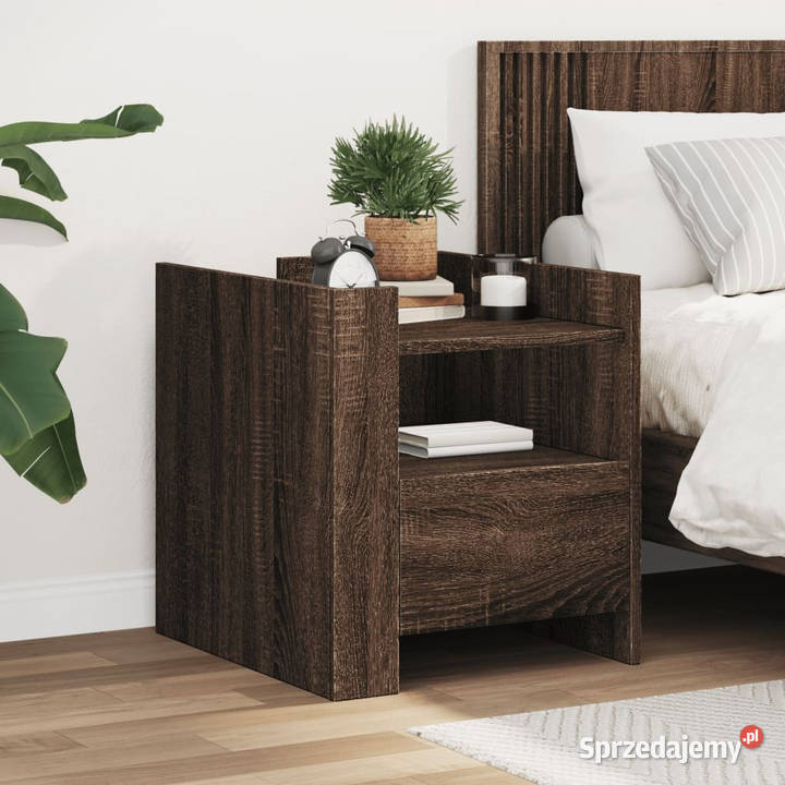 Szafka nocna brązowy dąb 45x50x50 materiał Warszawa