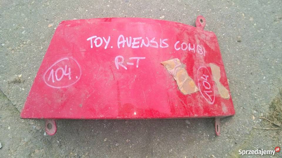 Toyota avensis kombi 1998 2001 listwa pod lampę Części samochodowe Wrocław sprzedam