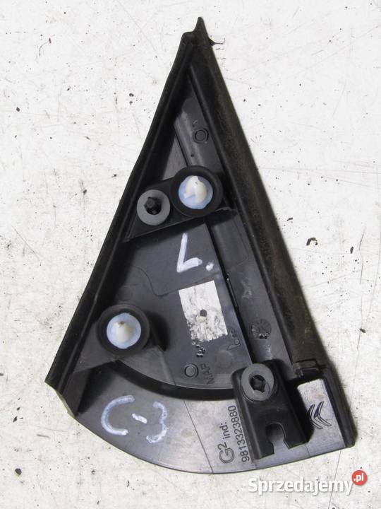 ZAŚLEPKA OSŁONA TRÓJKĄT BŁOTNIKA LEWY CITROEN C3