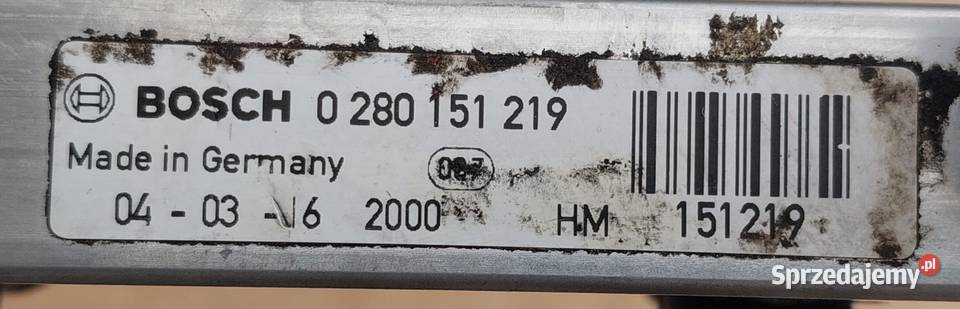 LISTWA WTRYSKOWA OPEL CORSA C 12 0280151219 osobowe Listwy wtryskowe Mielęcin sprzedam