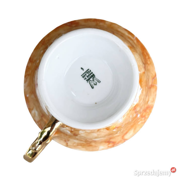 Pomarańczowy Zestaw śniadaniowy marmurkowy Warszawa