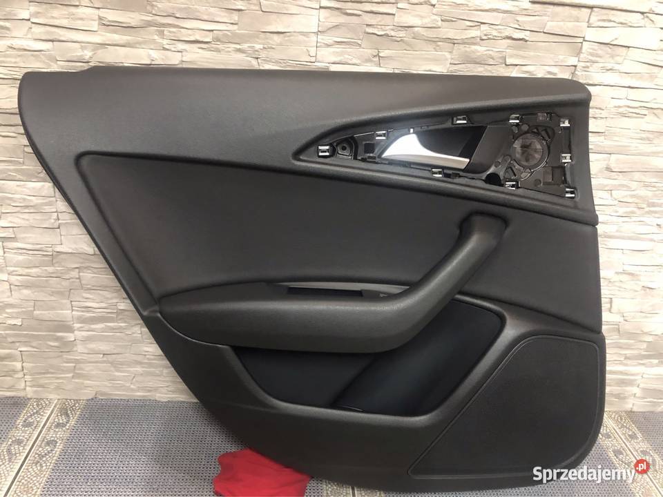 Audi A6 C7 boczek tapicerka drzwi L P tył czarna Wyposażenie wnętrza Rzeszów