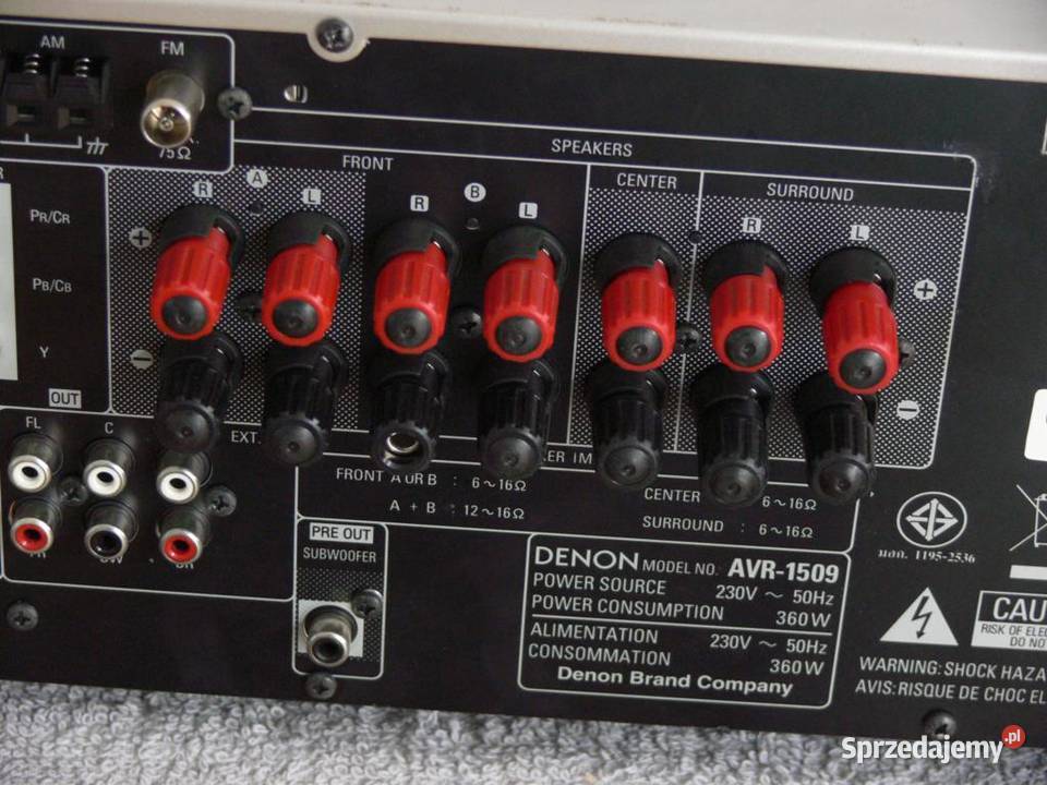 Amplituner Denon AVR1509 RDS HDMi WYSYŁKA Jasło