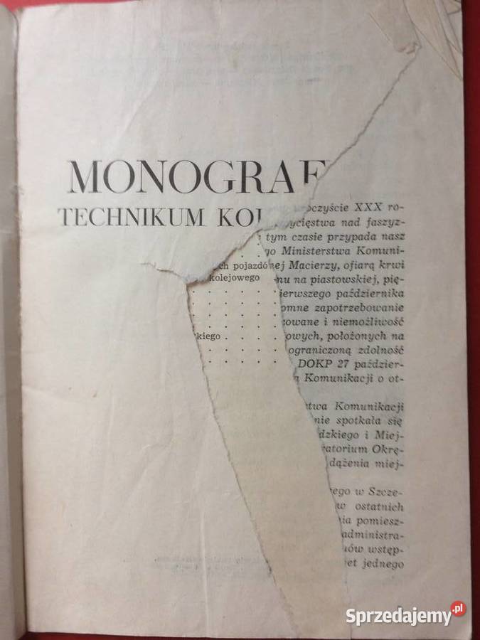 876 Monografia Technikum Kolejowego w Szczecin