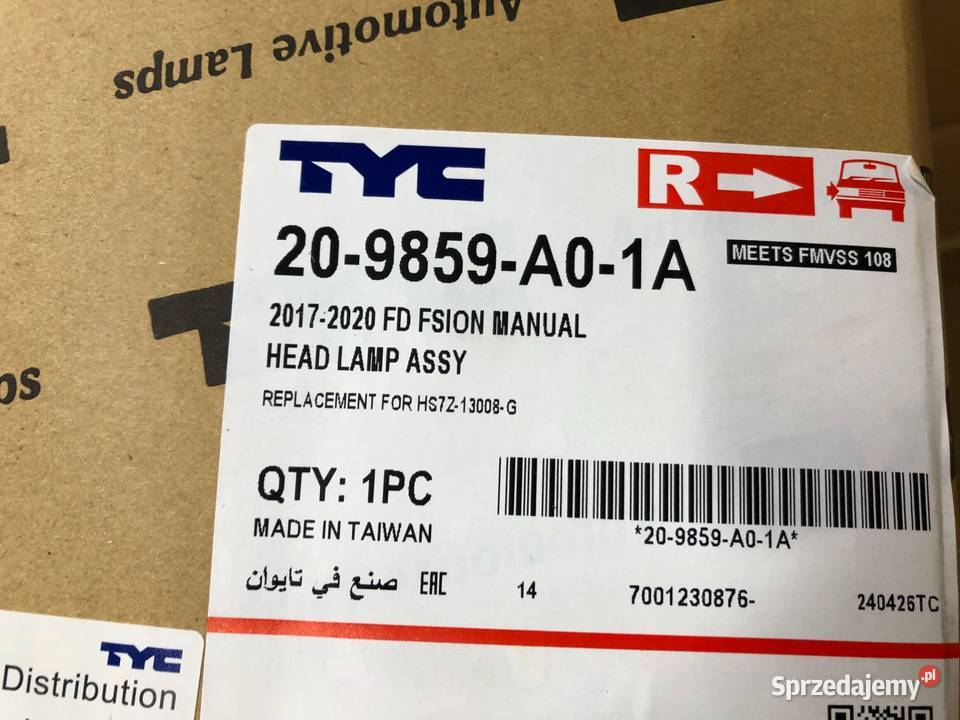 Ford Fusion 20162020 USA Reflektor przedni lampa osobowe świętokrzyskie Skarżysko-Kamienna sprzedam