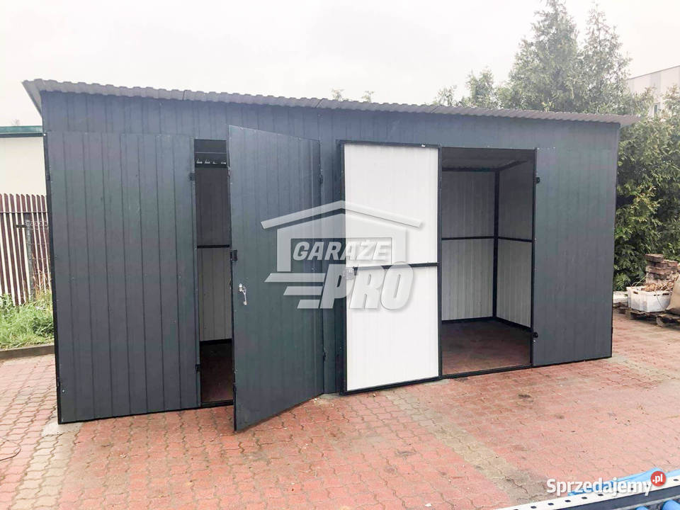 Domek odrodowy 5x2 2x brama dwuskrzydłowa Chełmo