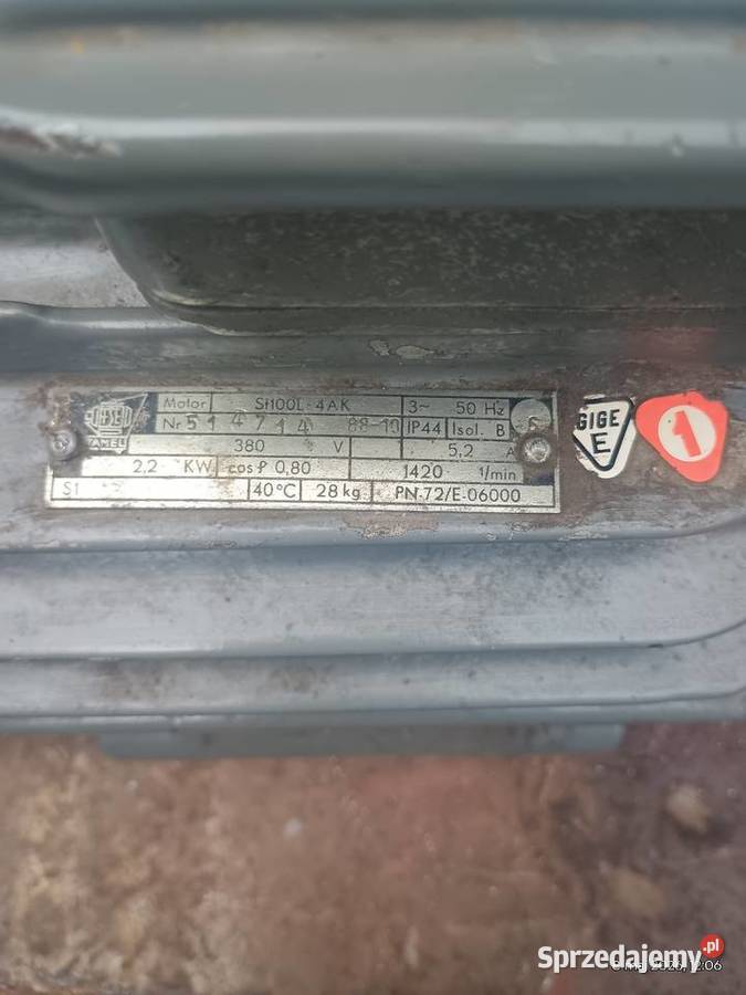Silnik trzyfazowy używany 22 kW Białe Błota
