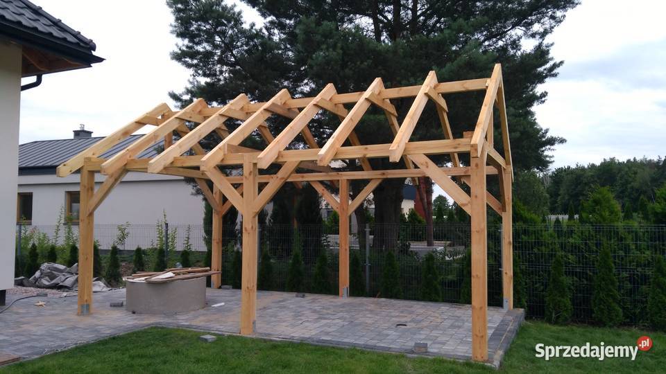 Wiata pod fotowoltaikę o wymiarze 8 x 6 Altany i wiaty kujawsko-pomorskie