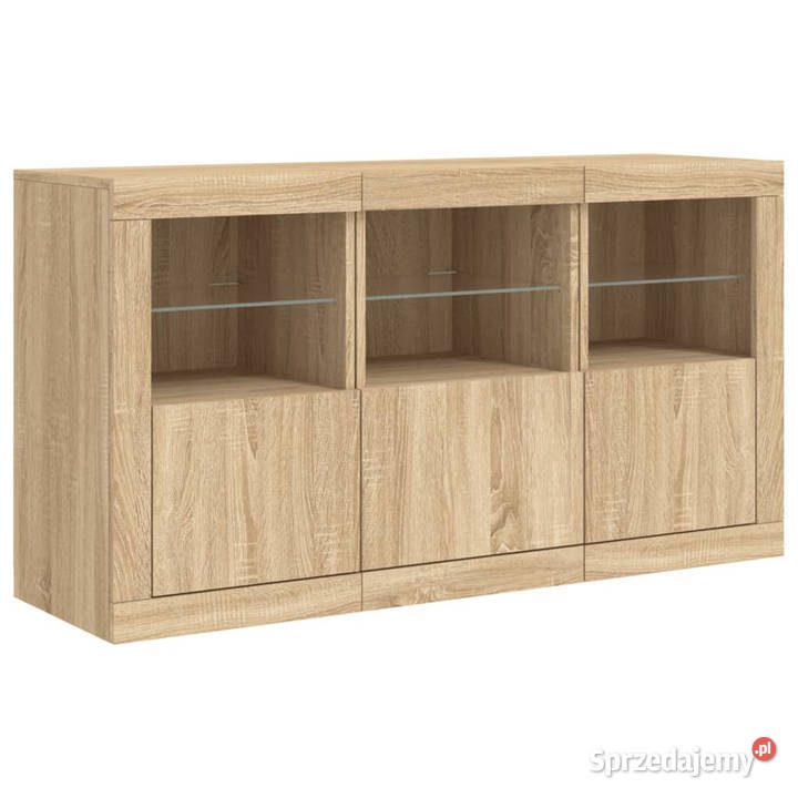 Szafka z oświetleniem LED dąb sonoma 123x37x67 Warszawa
