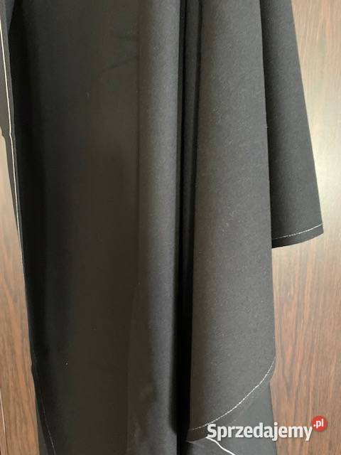Materiał czarny PRL wełna szer140 dł 275 Częstochowa sprzedam
